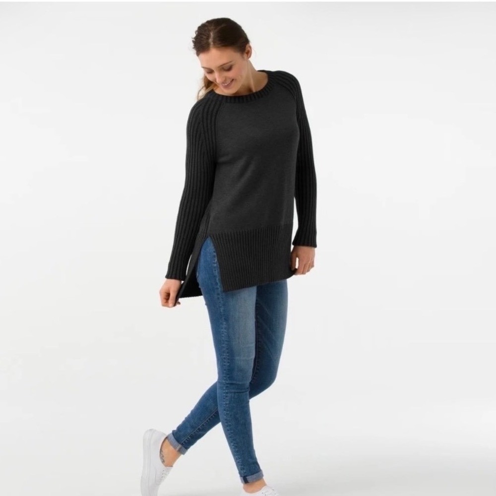 Smartwool Merino Wool Ribbed Tunic Sweater Womens Size S Minimalist Gorpcore - Picture 4 of 11